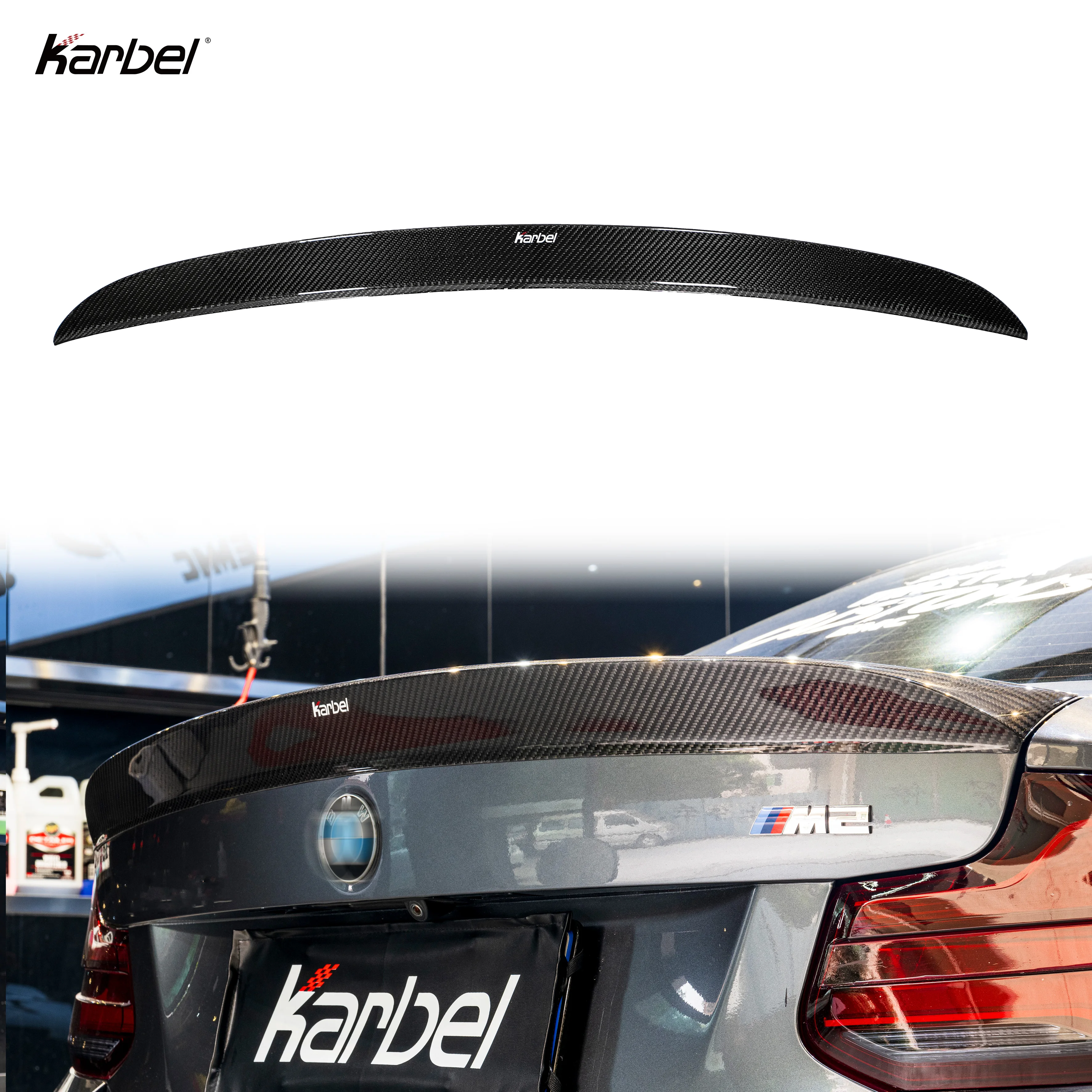 

Dry Carbon Fiber Car Body Kit For BMW M2/M2C F87 2016-2022 Rear Spoiler