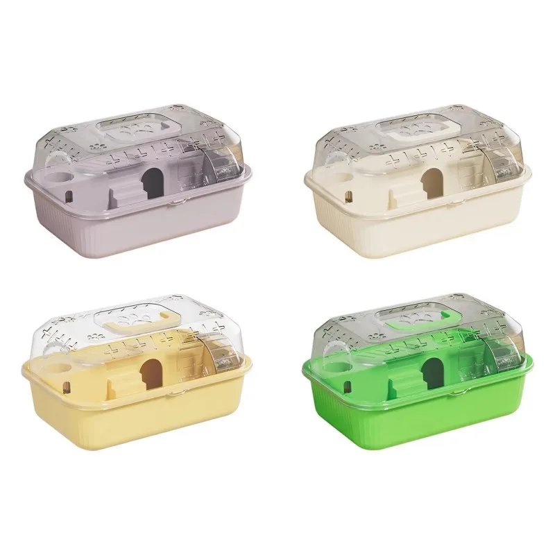 

Клетка для хомяка, вентиляция, домашняя среда обитания хомяка для мышей, акриловый двухэтажный дом для хомяков, 360-градусный панорамный дом для хомяков