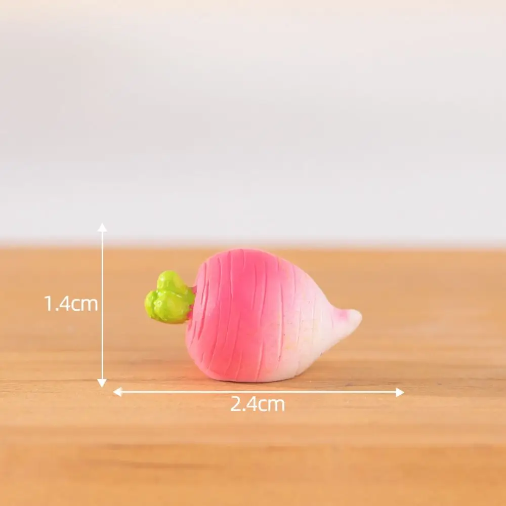 Cute Vegetable Figurines Miniatures Mini Handicrafts Simulation Vegetable Basket DIY Realistic Vegetable Model