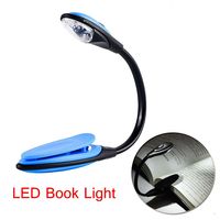 Travel Light - LED Book Light Reading Clip On Lamp Flexible Portable Desk Night