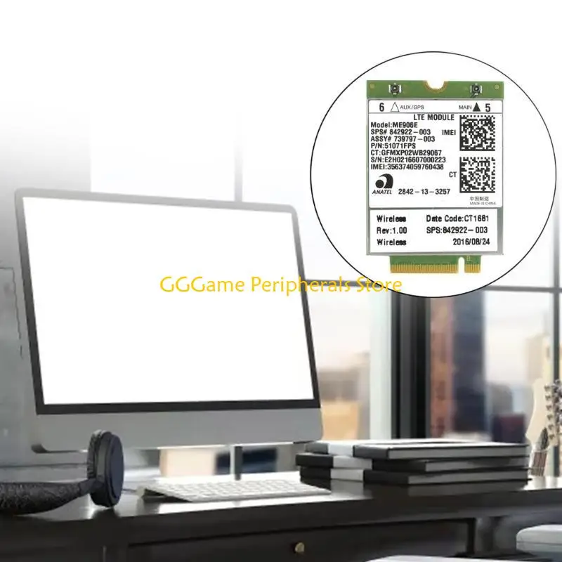 U55B ME906E NGFF Card LTE Module 4Ghz Card 842922-003 42Mbps مع المعايير الأوروبية