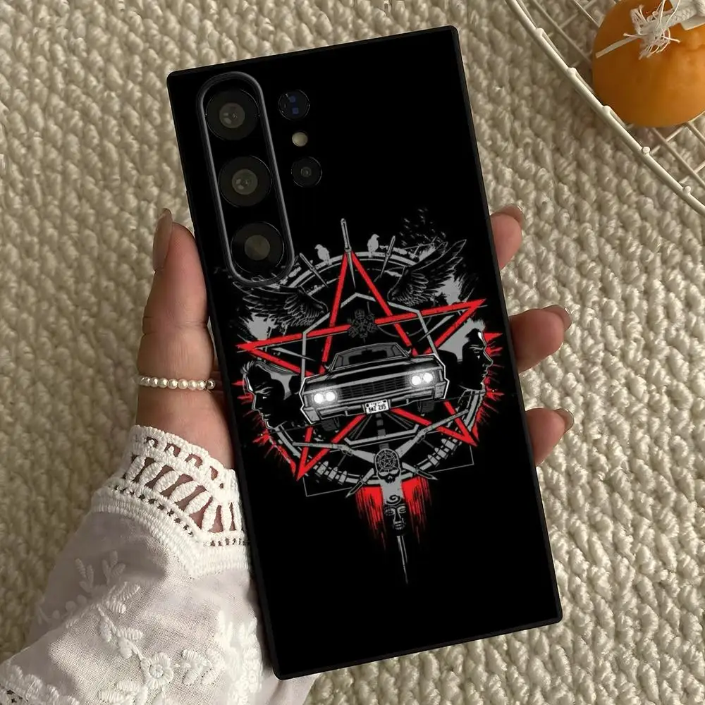Hot cool Supernatural Phone Case For Samsung Galaxy S26 S25 S24 S23 S22 S21 S20 Plus Ultra Note20 Soft Black view 3