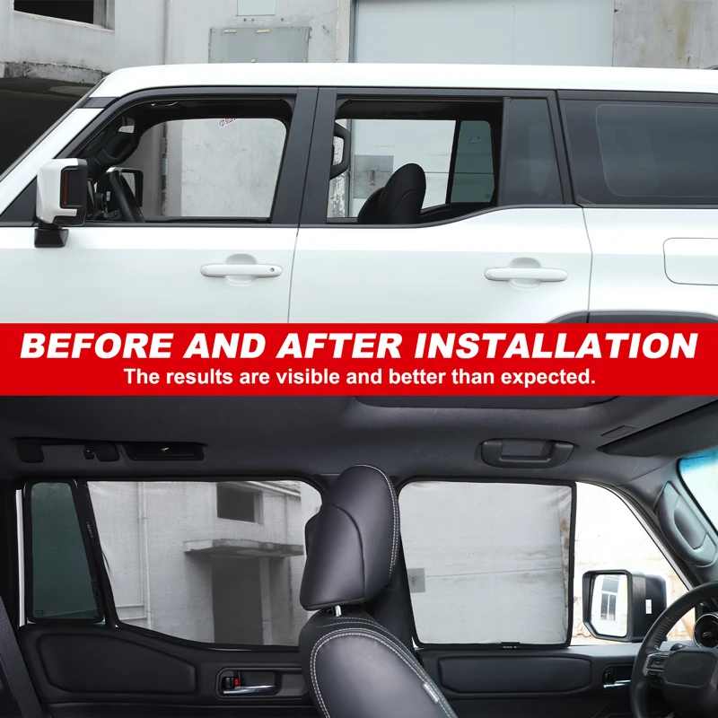 

For Toyota Land Cruiser Prado 250 LC250 2024 2025 Car Side Window Sunshade Curtain Front Rear Window Sun Shade Protection Cover