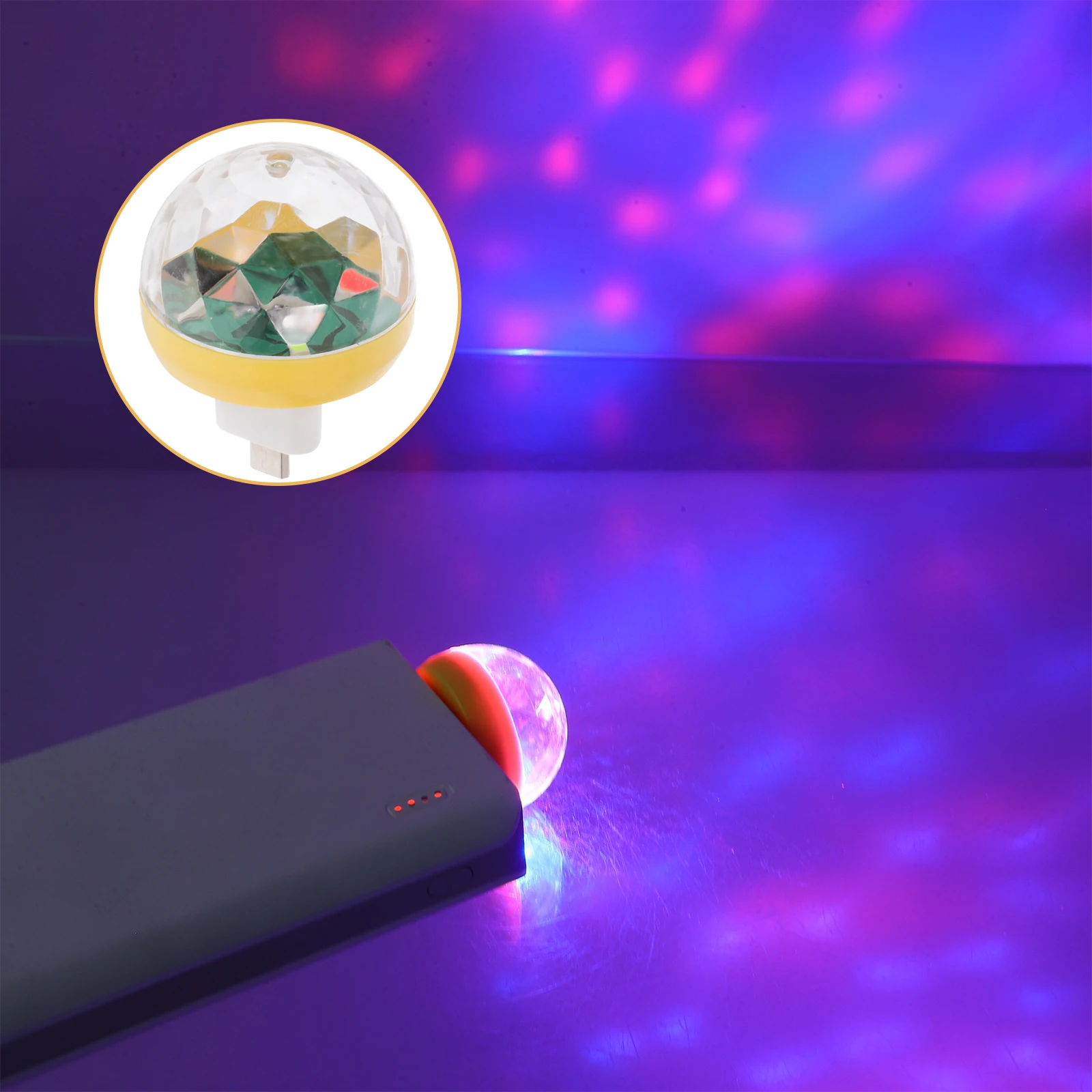 

Mini LED Ball Lamp USB Powered Stage Light Karaoke DJ Disco Sound Karaoke Lights Activated Party Lighting Effects