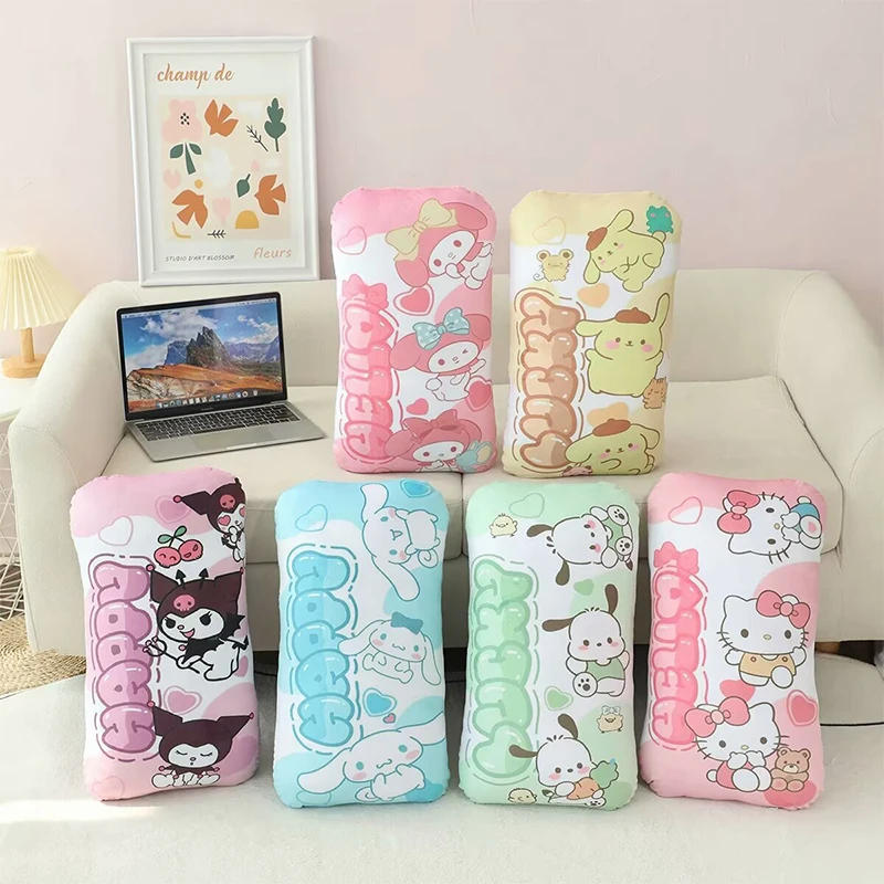 

Sanrio Kawaii Kuromi My Melody Cinnamoroll Anime Sofa Pillow Girl Heart Hello Kitty Long Pillow Cartoon Cute Office Nap Pillow