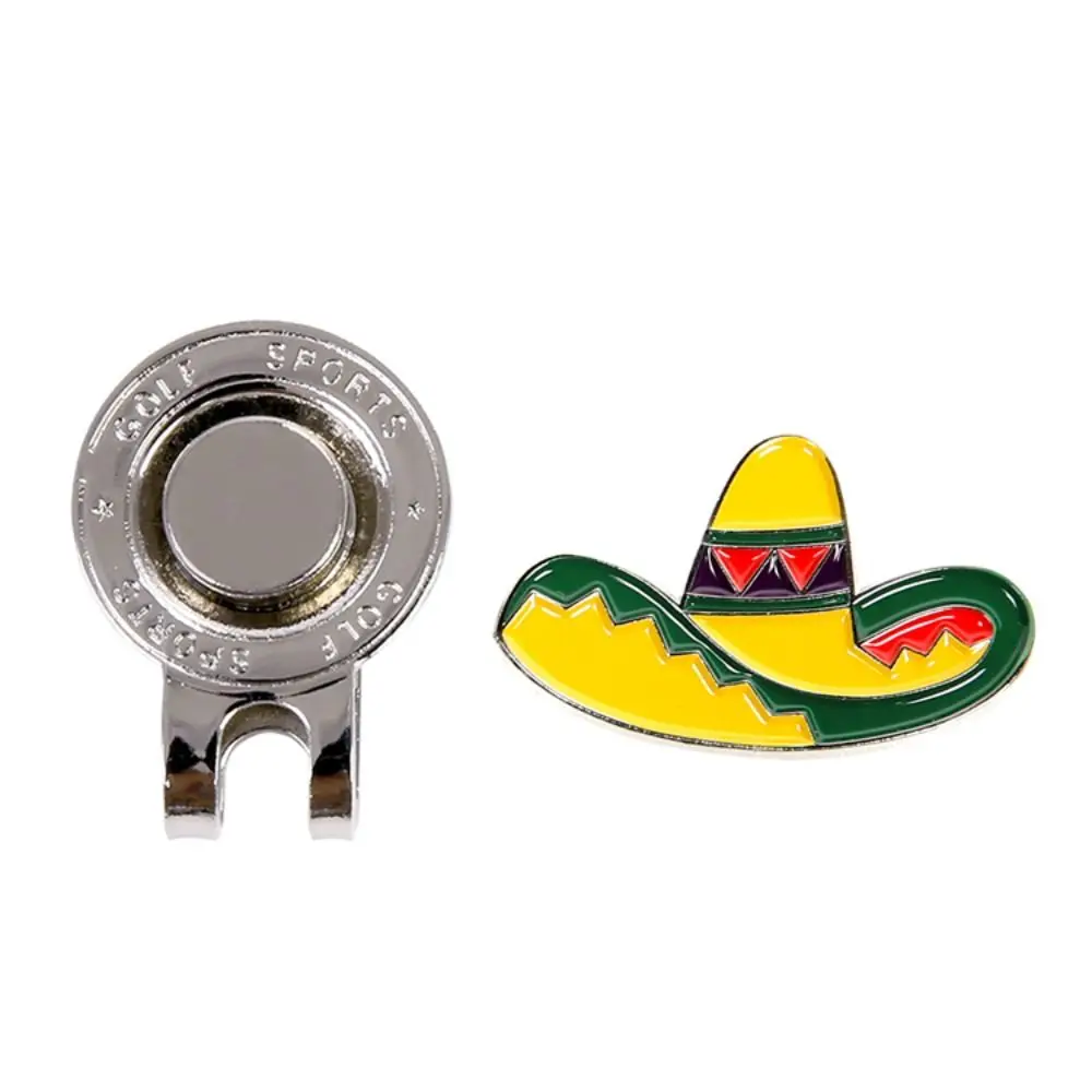 Marcador de pelota de Golf, Clip de sombrero de Golf, accesorios de aleación, marcador de Metal, Clip de sombrero magnético, regalo de marca de Golf extraíble único para niños