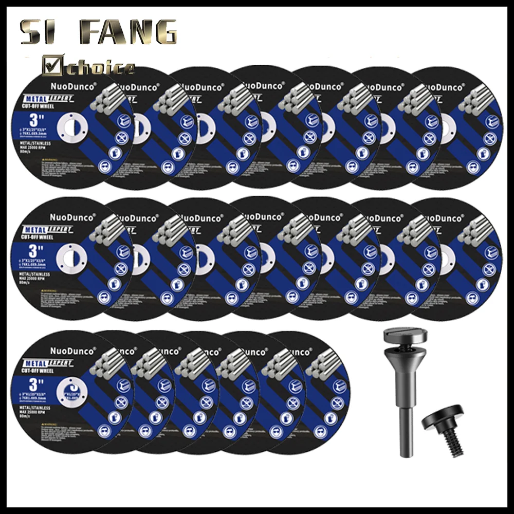 20Pcs 3In Metal Cutting Disc Multilayer Mini Cutting Disc Circular Resin Grinding Wheel For Stainless Steel Iron Angle Grinder