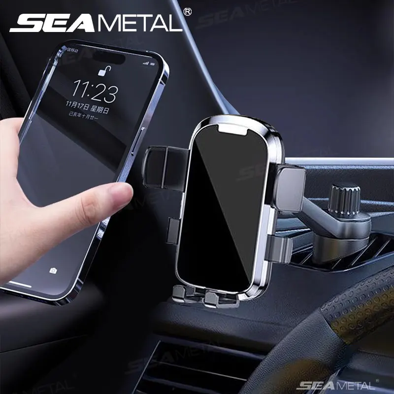 SEAMETAL Auto Air Outlet Telefon Halter Neue Dashboard Auto Seite Fenster Air Vent Handy Halterung Auto Handy Ständer Halter