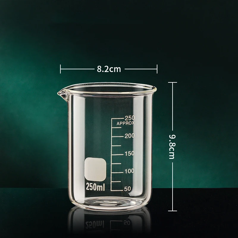 50/100/150/250/500/1000 ml Hoge Borosilicaatglas Maatbeker Clear schaal Cup Laboratorium Beker Keuken Bakken Maatbeker