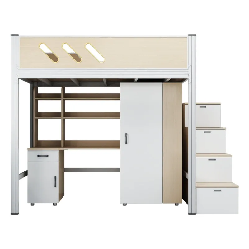 School students   under table combination bed, bunk bed apartment bed staff dormitory elevatedcabinet