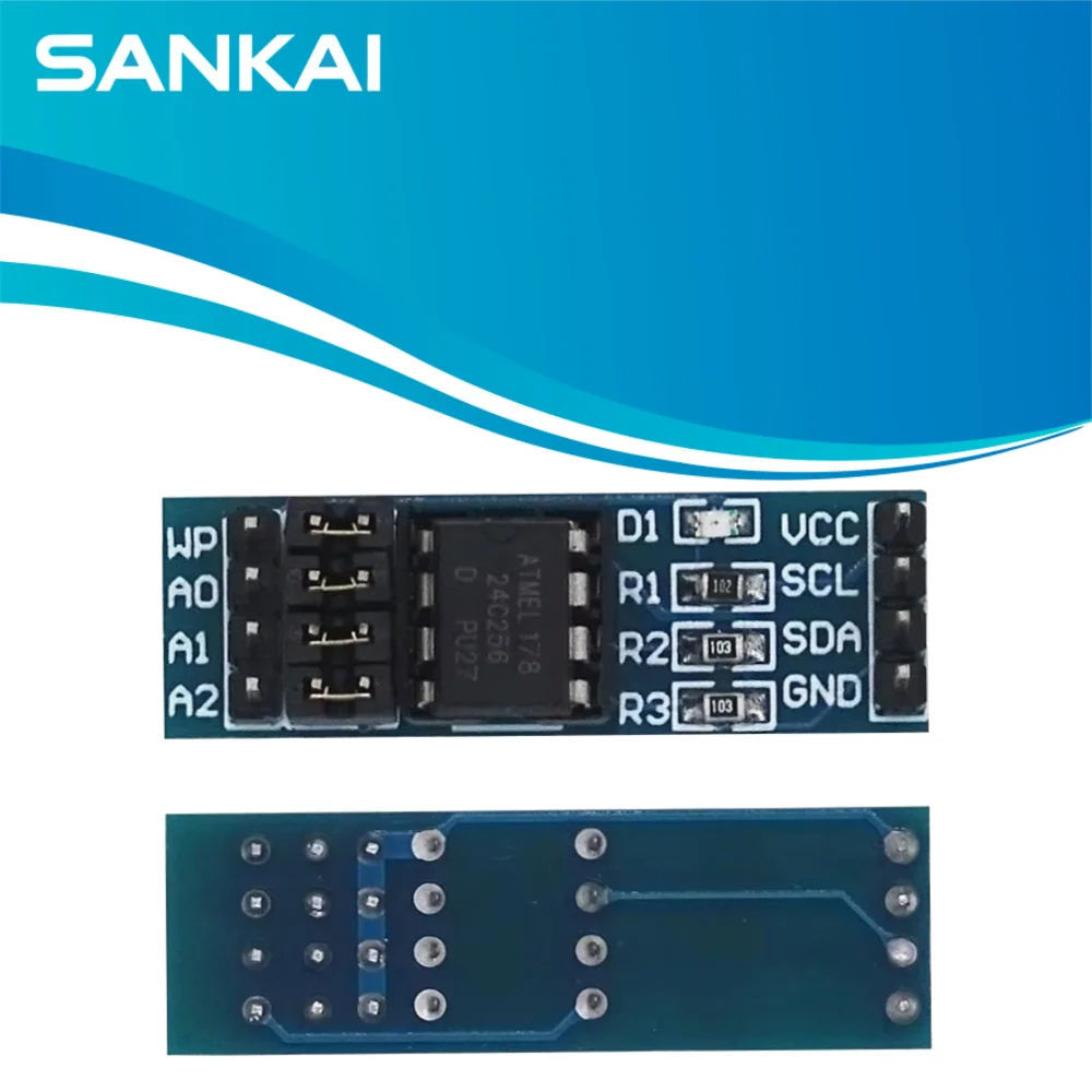 10Pcs 24C128/24C256 I2C EEPROM Module, 128Kb/256Kb External Memory Board for Arduino/STM32