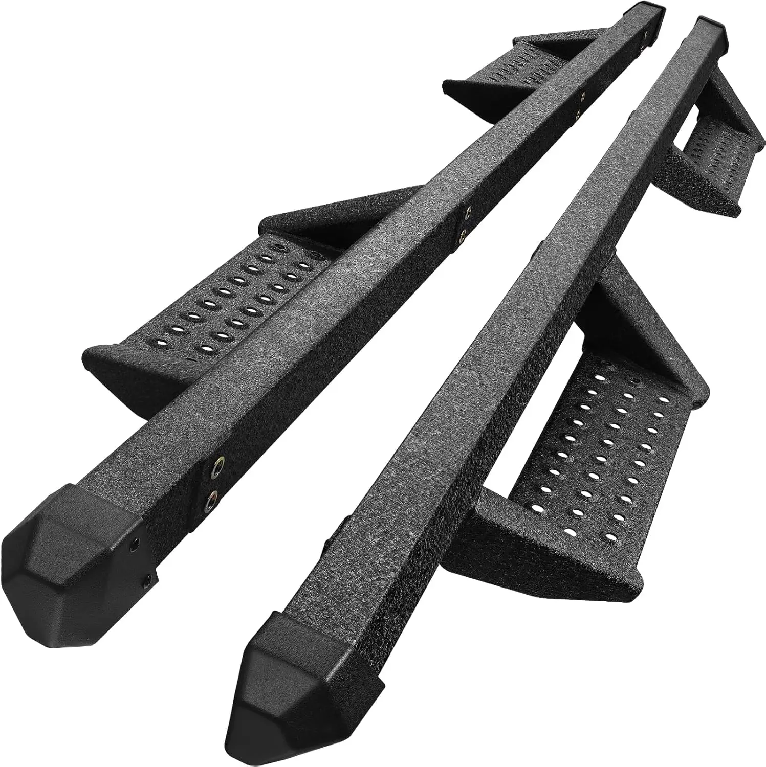 

Drop Down Running Boards Compatible with 09-18 Ram 1500/10-24 Ram 2500 3500 Crew Cab(Include 19-24 Classic), Dual-StageTextured