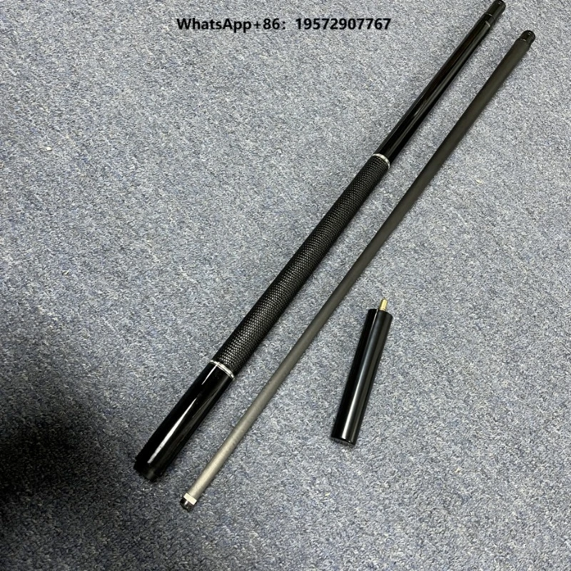 Full Black M9 High-end Carbon Fiber Shaft Handmade Inlay 12.5mm Tip Billiard Pool Cue Stick