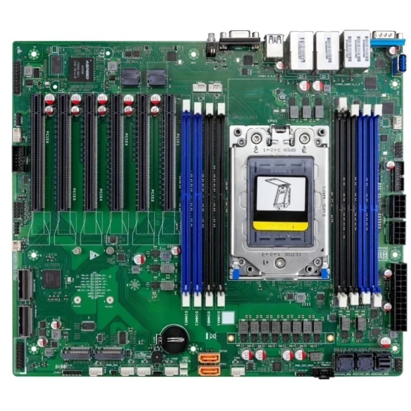 The P3SHA server motherboard has 8 DDR4 memory slots, up to 3200MHz