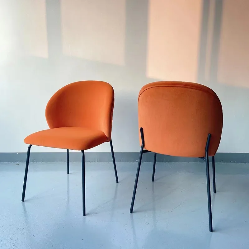 

hair, hotel reception negotiation soft bag chair, coffee shop milk tea shop dining chair, personalized leisure chair 5