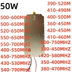 50W390-520MHZ360-450MHZ420-450MHZ520-650MH400-500MHZ 410-460MHZ 550-650mhzусилитель шумогенератор