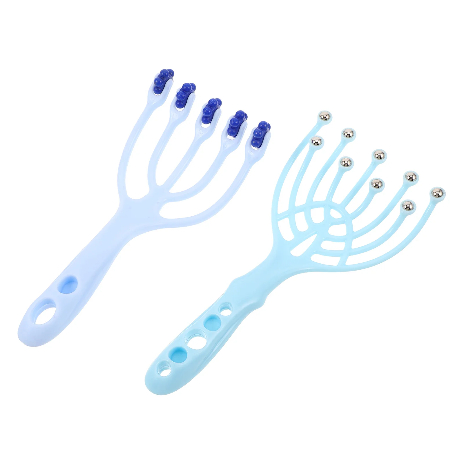

2Pcs Multifunctional Five Claw Scalp Massager Manual Head Scratcher Rolling Ball Massage Hair Relaxation Home Use Tool