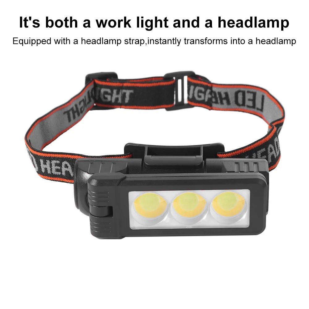 

6-Modes Dimming Handheld Worklight USB Rechargeable 180-Degree Rotation Portable Gym Lamp Foldable Portable Waterproof Design