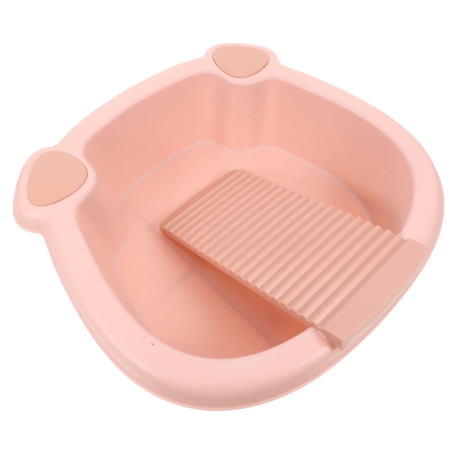 

Маленькая тумба-раковина для стирки с встроенной стиральной доской для ручной стирки белья дома, эффективный инструмент для чистки, мультяшный дизайн