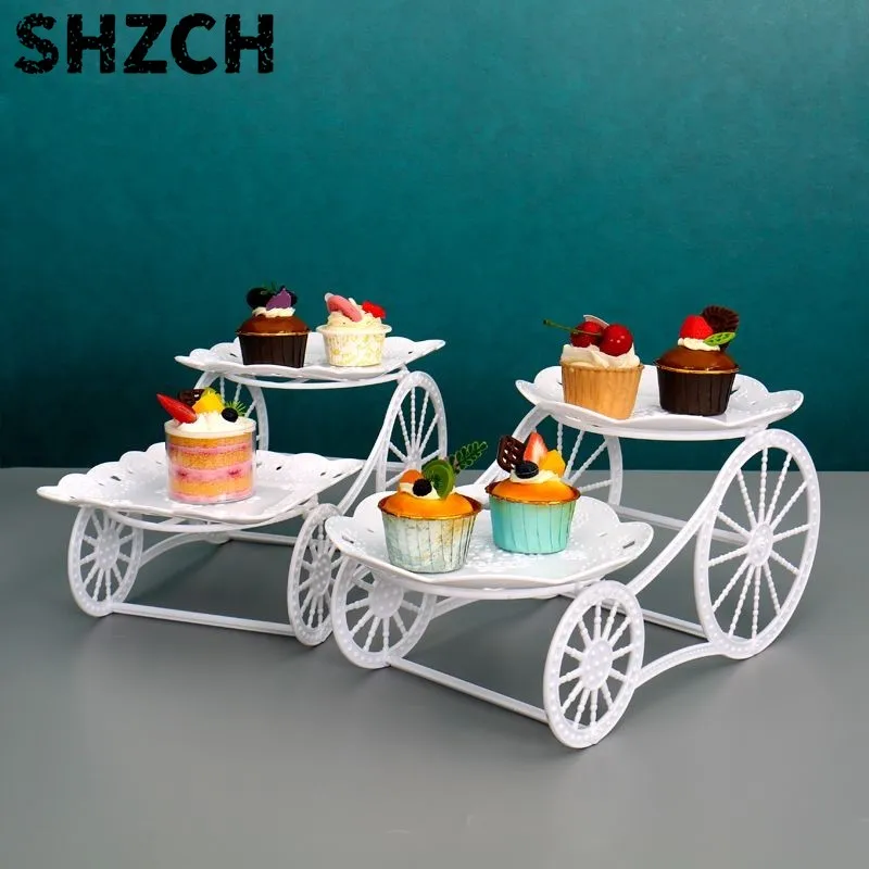 Birthday Party Arrangement Tray Dessert Table Dessert Display Shelf Multi-layer Fruit Table Cake Dim Sum Decoration Shelf ZF749