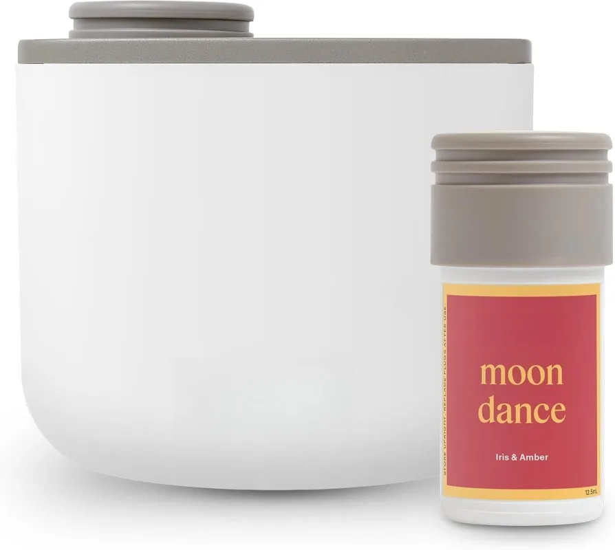 

Mini Home Fragrance Diffuser and Mini Moondance Scent Refill Bundle - for Rooms 100-500 Sq Ft - Alexa Compatible, Hypoaller