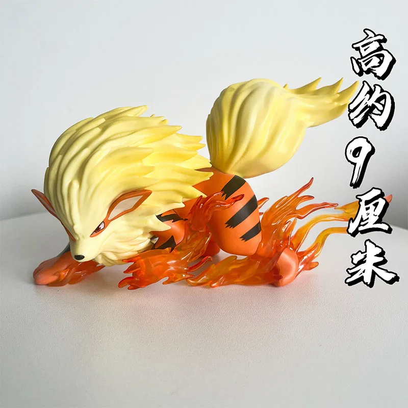 9cm Anime Pokemon Arcanine Action Figures Kawaii Statue Gk Pvc Model Doll Collection Decoration Cute Children Holiday Toys Gift