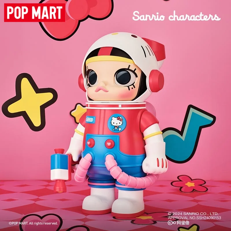 

2026 New POP MART SPACE MOLLY 400% Sanrio Family Blind Box Fashion Toy Mega Collection Handmade Figurines Ideal Decoration Gifts