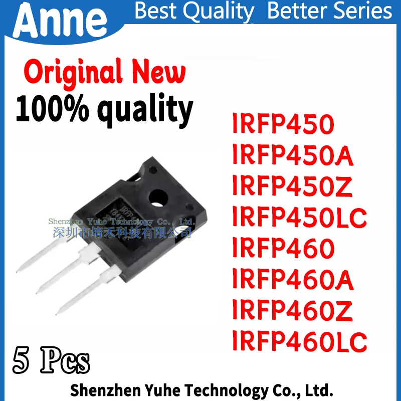 (5piece)100% New IRFP450 IRFP450A IRFP450Z IRFP450LC IRFP460 IRFP460A IRFP460Z IRFP460LC TO-247 Chipset