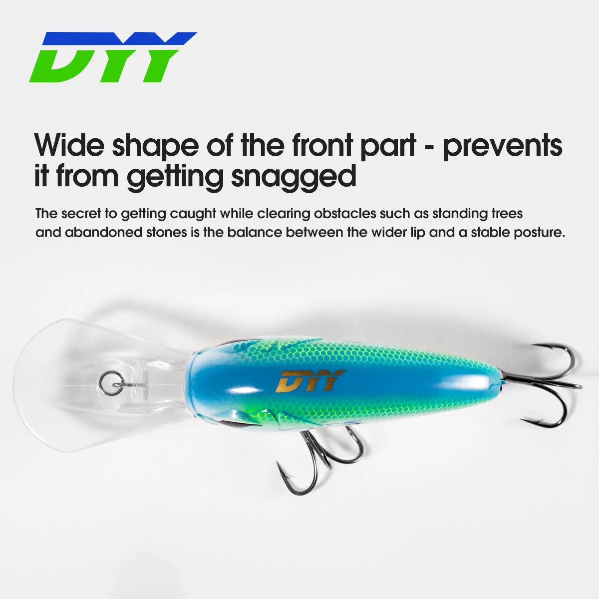 DYY Deep Diving Crankbaits 8cm 30.5g Slow Floating Wobbler Minnow High Quality Artificial Hard Bait for Bass Pike Fishing Lures