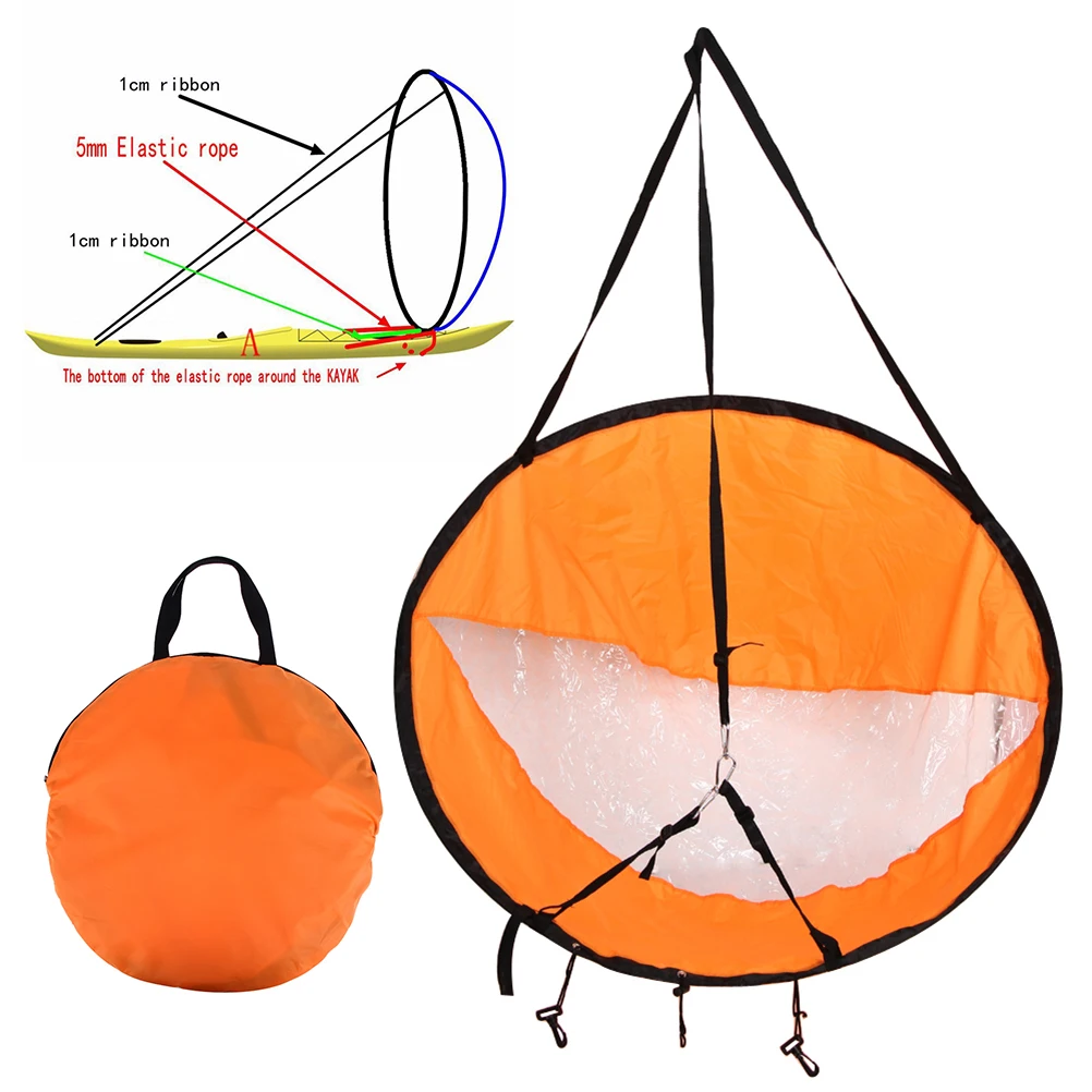 

42.5 108cm Kayak Sail Canoe Sup Paddle Board Uv Protection Clear Window Easy Setup Compact Design Fishing Rowing