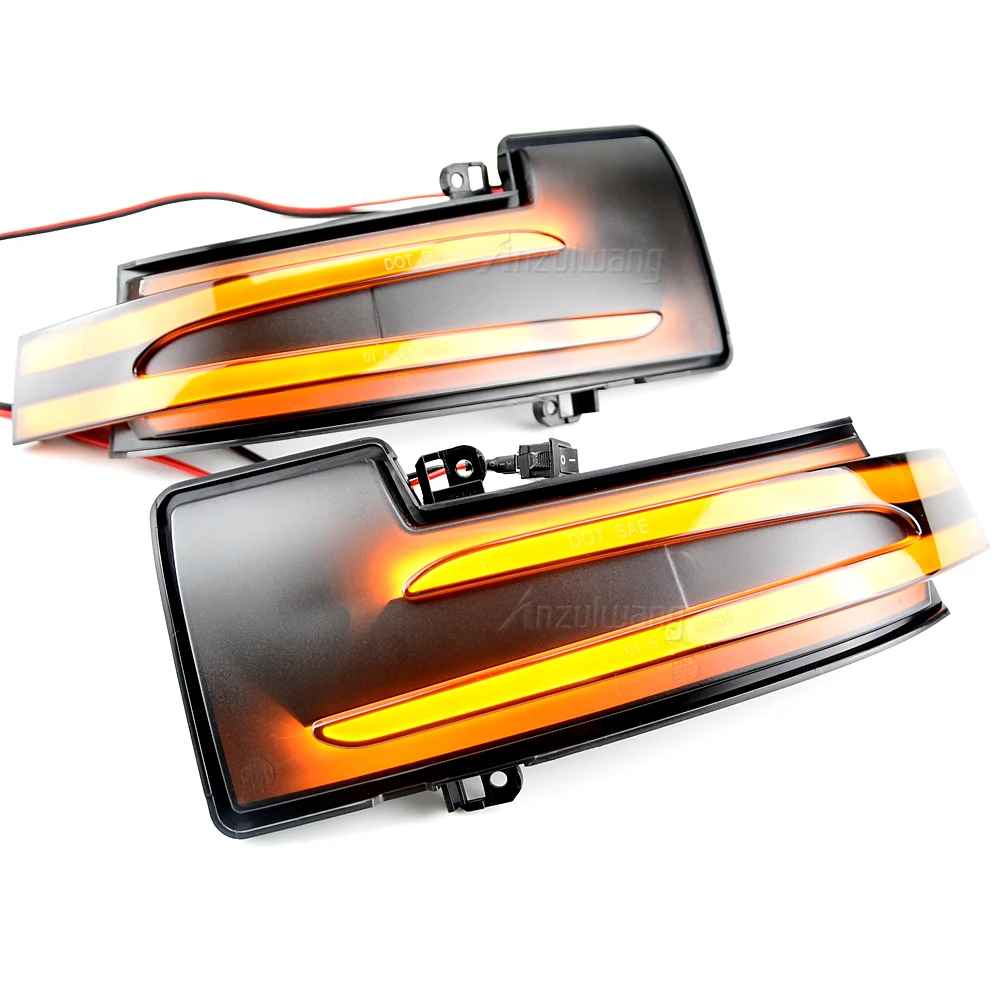 2X LED Dynamic Turn Signal Light Flasher Flowing Water Blinker Flashing Light For Mercedes-Benz G-Class SUV (W463)507 HP/373 KW