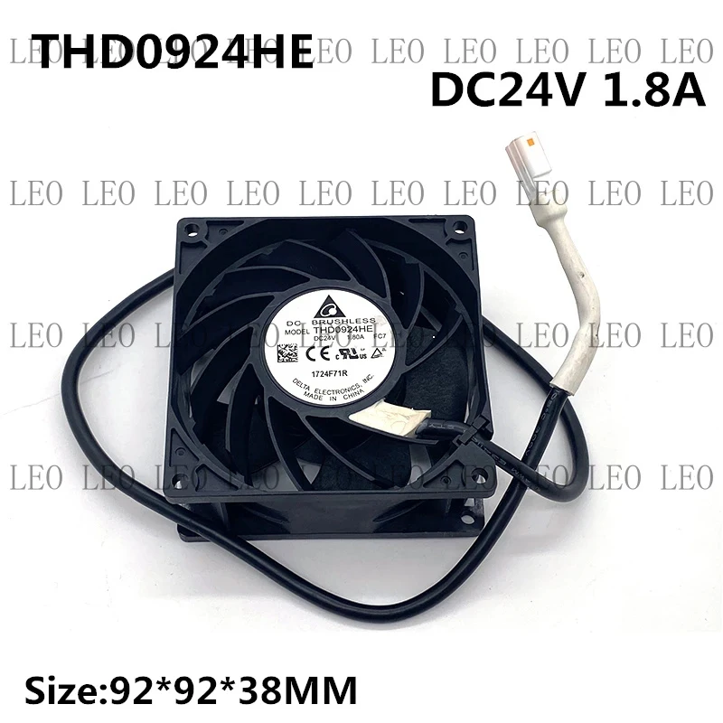 Новый оригинальный вентилятор охлаждения DELTA THD0924HE-FC7 24В 1.80А 9238 9СМ для инвертора ACS800
