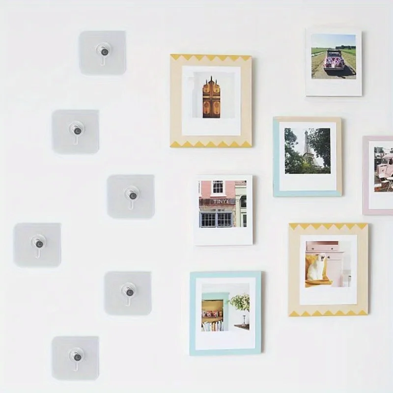 Strong Adhesive Wall Hook Without Piercing Picture Hanger Self-adhesive Wall Hangers Without Holes for Frame Poster Photo Clock - view 5