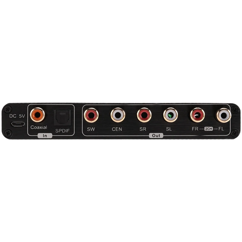 Convertidor de Audio Digital, decodificador SPDIF Coaxial a RCA, DTS, AC3, HDTV, barra de sonido amplificadora, 5,1 canales