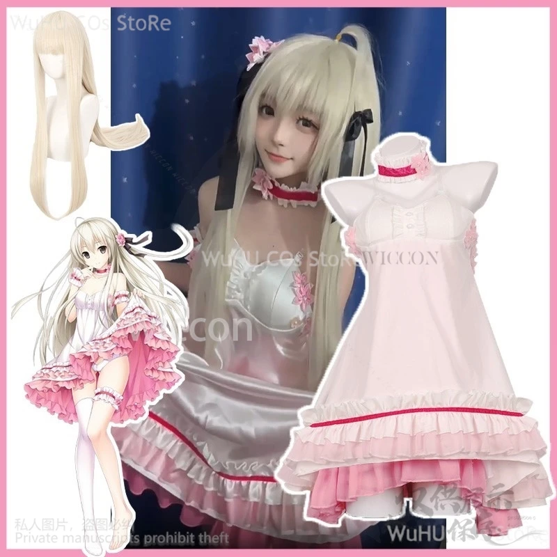 

Anime Yosuga No Sora Cosplay Kasugano Sora Costume Loli Lolita Dress Wig Pink Evening Sexy Cute Halloween Christmas Customized