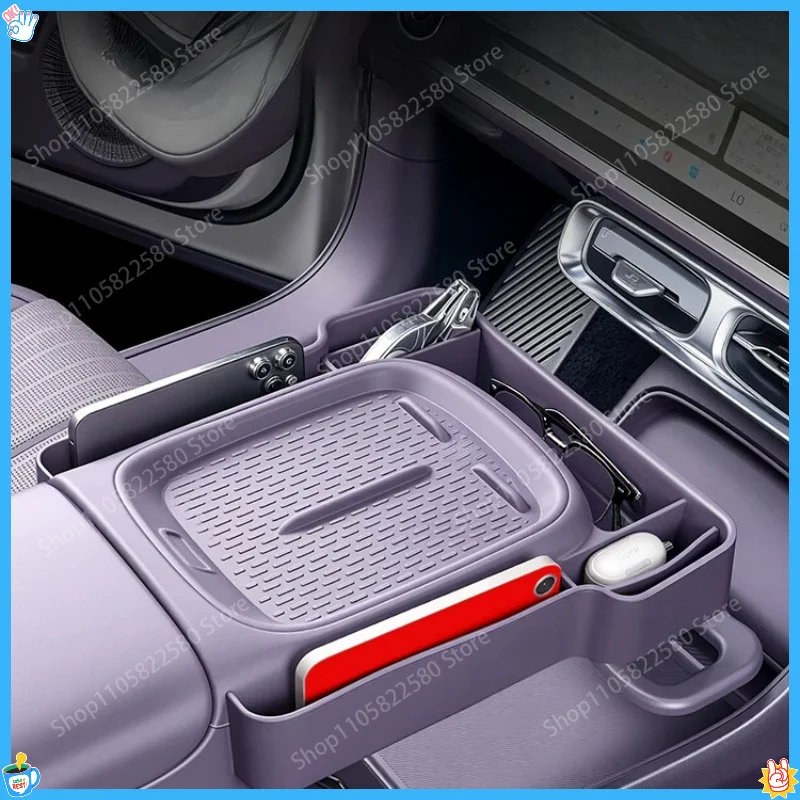 Screen Rear Storage Box For Leapmotor B10 2025 Dashboard Organizer Tray Car Interior Modification Accessories