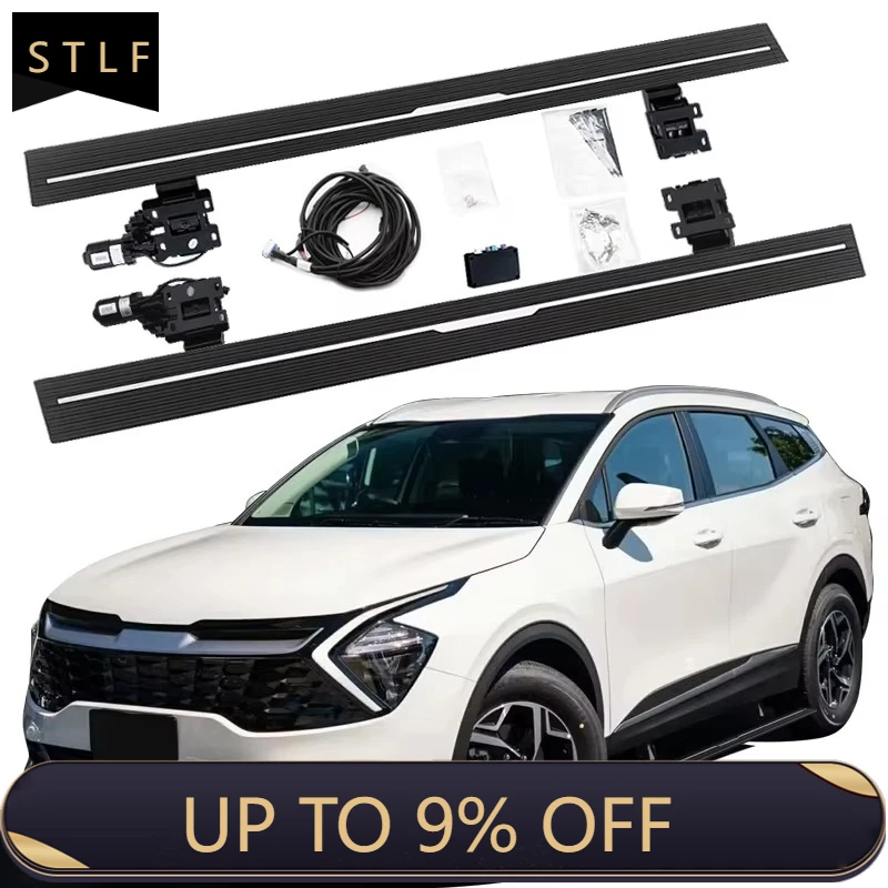 

Electric Running Boards Retractable Aluminum Alloy For Sportage S Wagon 2022+ Side Steps with Carry Bag