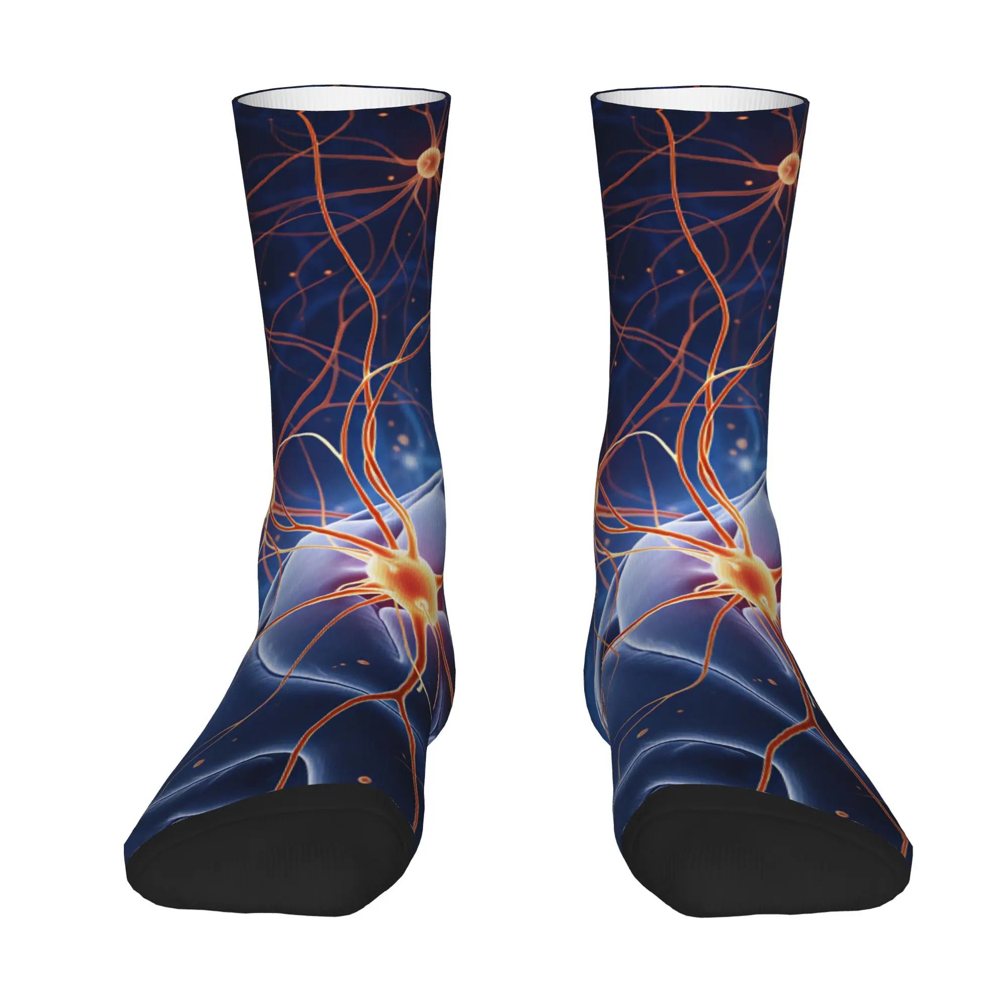 Neuro Brain Time! Let's Have Some Synapse Fun  Socks  Graphic Stockings Non Slip Women Men Socks Quality Autumn Trendy Socks