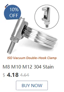 ISO-zu-KF-Vakuum-Reduzieradapter aus Edelstahl 304, ISO63/80/100/160 auf KF16/25/40/50, Vakuumanschluss für Vakuumsysteme – Detail 2