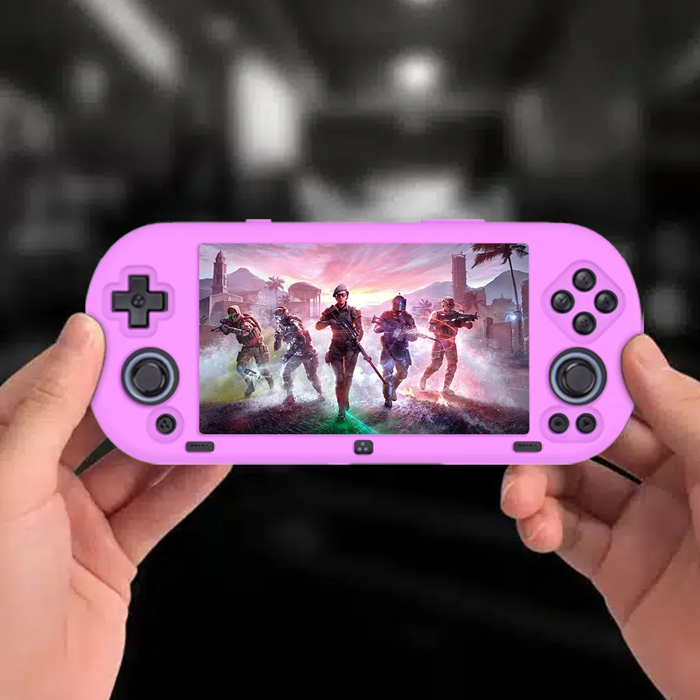 For Trimui Smart Pro Game Console Silicone Protective Cover EVA Hard Carrying Case Waterproof Storage Bag with Lanyard