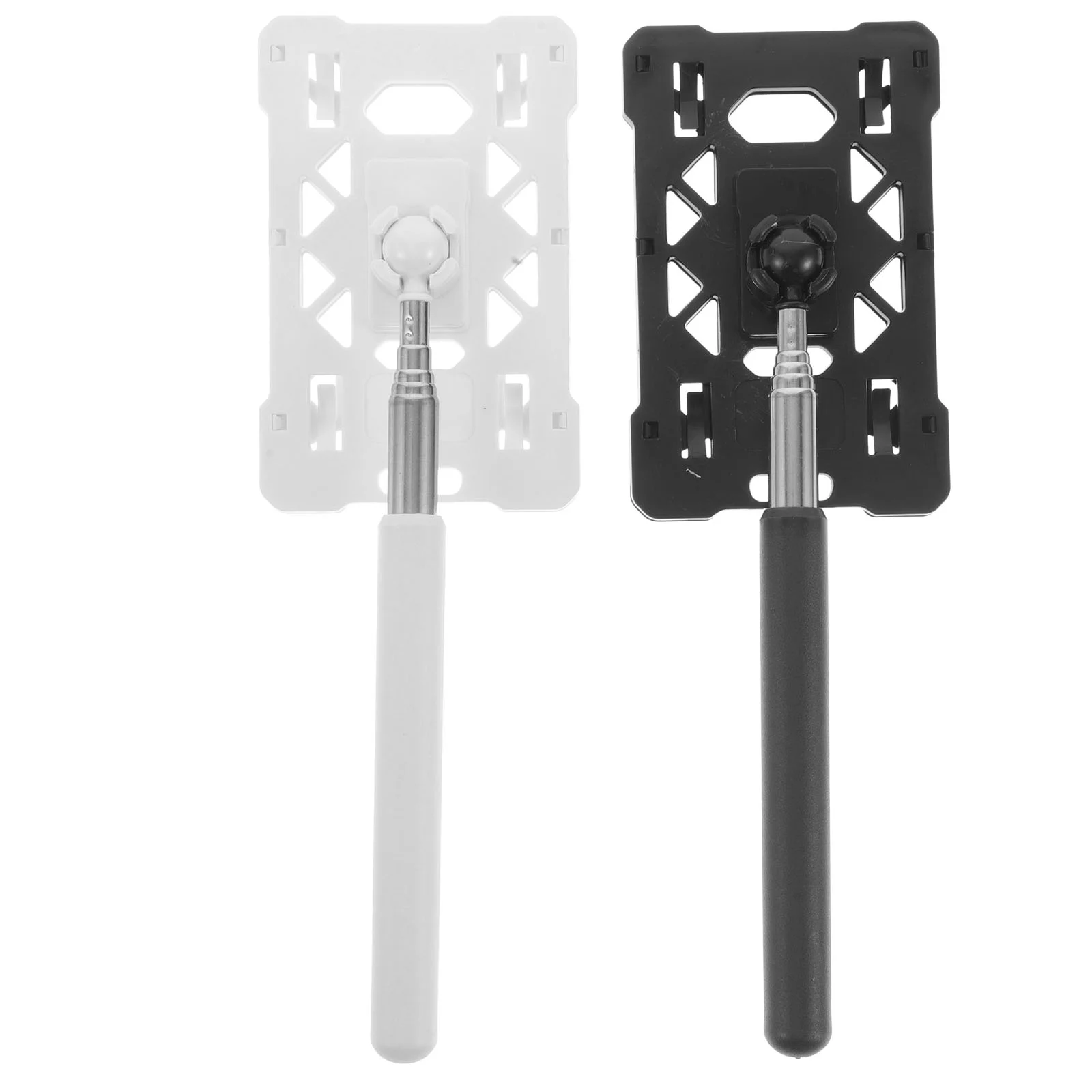 

2 Pcs Parking Lot Card Hard Plastic Id Badge Holder Ticket Clip Stick Organizer