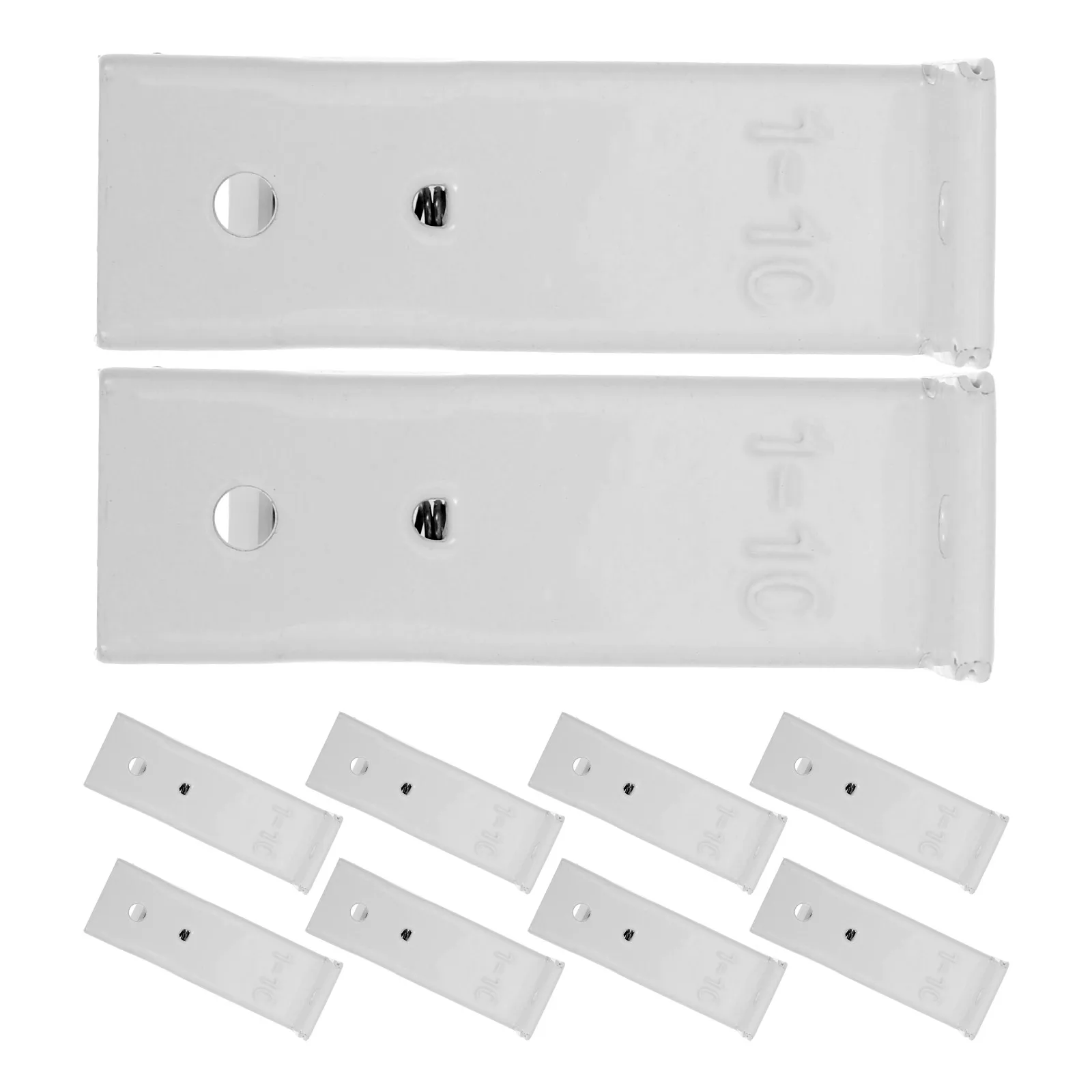 

10 Pcs Mounting Brackets Track Installation Code Wall Rail Holders For Rod Supports Flexible Curtain Rails Ceiling