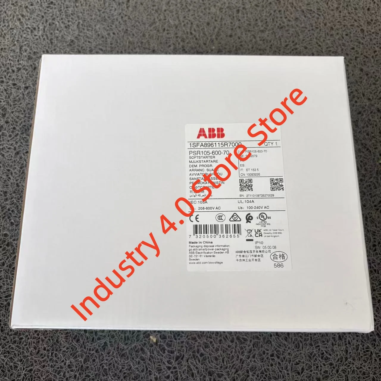 Soft starter merek PSR105-600-70 1SFA896115R7000 baru