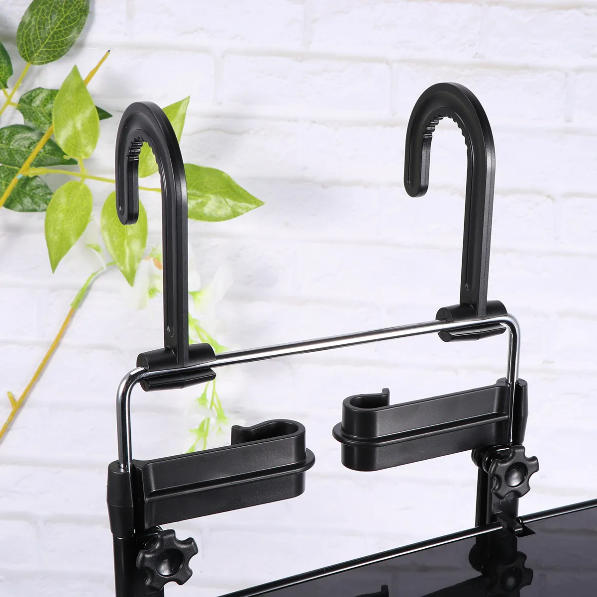 

1Pcs Car Seat Foldable Laptop Tray Table Portable Adjustable Steering Wheel Notebook Holder Food Drink Storage Rack Black