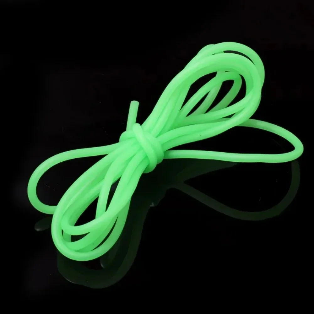 0.8/1/1.5/2mm Luminous Fishing Hose Silicone Anti Rig Tube Tubing Rig Sleeves Deep Sea Fishing Pesca Iscas FIsh Tackle Tools