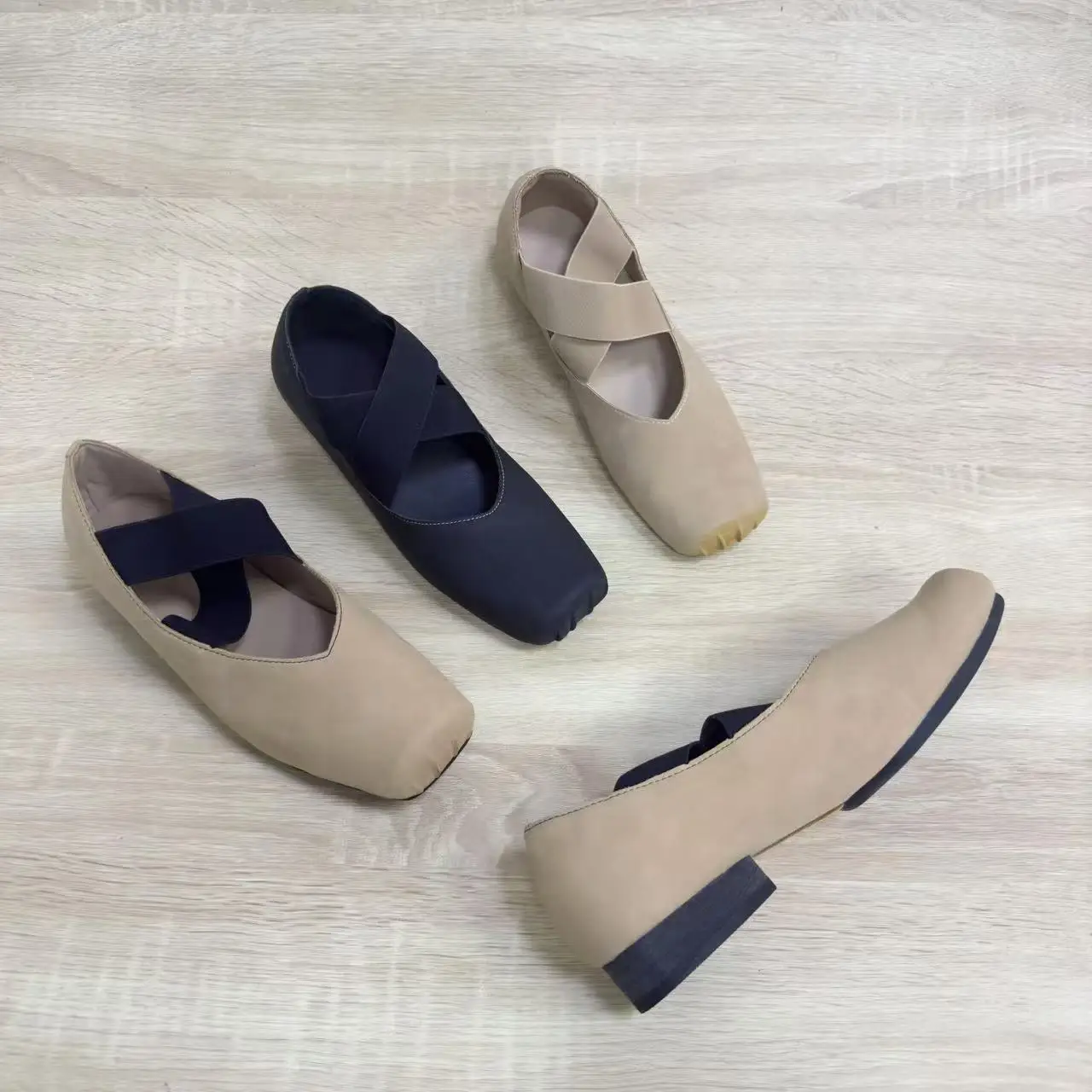 

Женская обувь, удобная и элегантная женская обувь, универсальные балетки с квадратным носком, модес, платье на низком каблуке, новые летние балерины