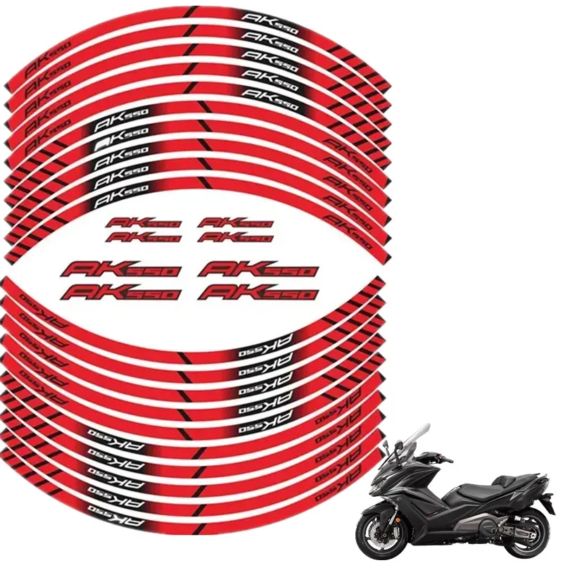 

For KYMCO AK550 Motorcycle Parts Contour Wheel Decoration Decal Sticker - 4
