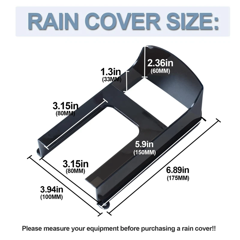 Cubierta de lluvia de plástico para timbre, Protector impermeable, adecuado para modelos de anillos, timbres de vídeo