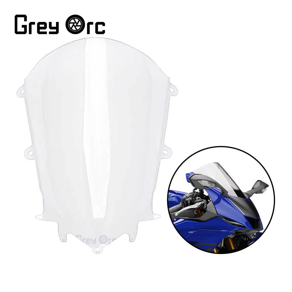 

Fit For Yamaha YZF600 YZF-R6 YZF R6 2017-2024 2023 Motorcycle Double Bubble Windscreen Screen Wind Deflectors Screen Windshield