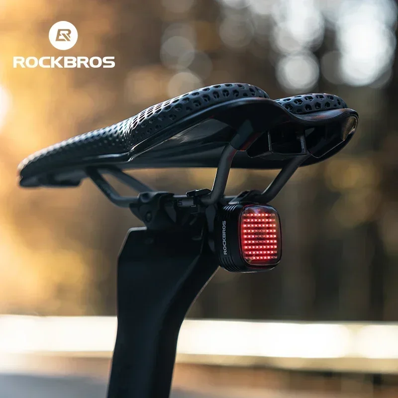 

ROCKBROS новый задний фонарь для велосипеда Mtb Road Smart Brake Sensing Sync задний фонарь Ipx6 водонепроницаемый высококачественный перезаряжаемый задний фонарь